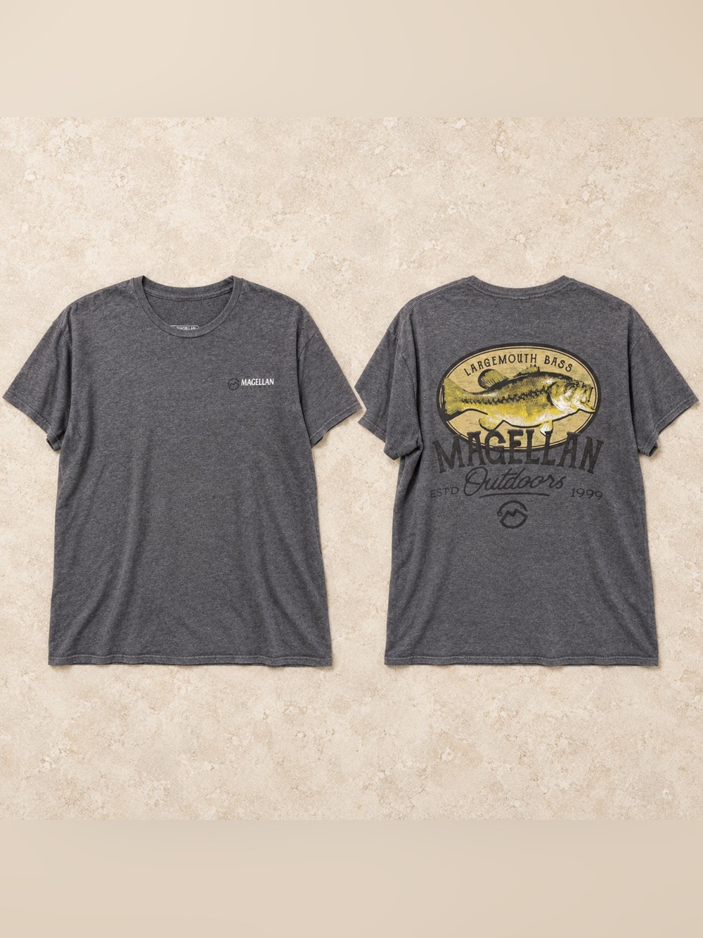 Magellan Outdoors Men's Short Sleeve Crew T-Shirt - Charcoal Gray